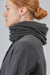 neck warmer in embossed virgin wool jersey - FORME D' EXPRESSION 