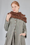 long and narrow knitted scarf in silk and lurex - LUSSI 