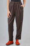 wide trousers in soft hand wool twill - RISA NAKAMURA 