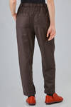 wide trousers in soft hand wool twill - RISA NAKAMURA 