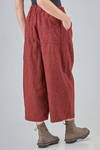 wide trousers in wool shetland - RISA NAKAMURA 