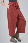 wide trousers in wool shetland - RISA NAKAMURA 