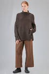 long and wide sweater in merinos wool and cashmere knit - RISA NAKAMURA 