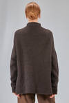 long and wide sweater in merinos wool and cashmere knit - RISA NAKAMURA 