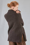 long and wide sweater in merinos wool and cashmere knit - RISA NAKAMURA 