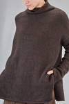 long and wide sweater in merinos wool and cashmere knit - RISA NAKAMURA 