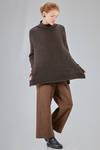 long and wide sweater in merinos wool and cashmere knit - RISA NAKAMURA 