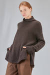 long and wide sweater in merinos wool and cashmere knit - RISA NAKAMURA 