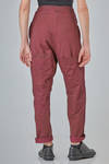 soft trousers in stretch cotton and elastan jersey over-dyed - RUNDHOLZ 