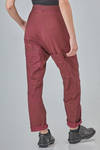 soft trousers in stretch cotton and elastan jersey over-dyed - RUNDHOLZ 