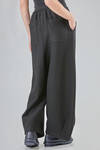 wide trousers in boiled wool and nylon cloth - SOH 