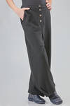 wide trousers in boiled wool and nylon cloth - SOH 