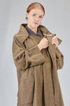 long and wide coat in wool tweed - SOH 