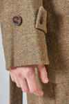 long and wide coat in wool tweed - SOH 