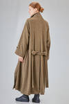 long and wide coat in wool tweed - SOH 