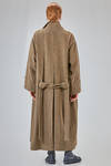 long and wide coat in wool tweed - SOH 