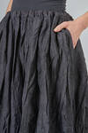 longuette skirt, wide, in tone on tone nylon, tencel and cotton jacquard - ALEKSANDR MANAMIS 