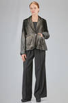 hip-lenght jacket, slim, in smooth viscose, silk and elastan velvet - AVANT TOI 