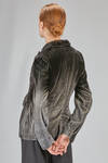 hip-lenght jacket, slim, in smooth viscose, silk and elastan velvet - AVANT TOI 