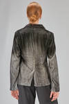 hip-lenght jacket, slim, in smooth viscose, silk and elastan velvet - AVANT TOI 