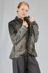 hip-lenght jacket, slim, in smooth viscose, silk and elastan velvet - AVANT TOI 