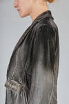 hip-lenght jacket, slim, in smooth viscose, silk and elastan velvet - AVANT TOI 