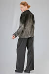 hip-lenght jacket, slim, in smooth viscose, silk and elastan velvet - AVANT TOI 