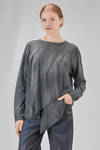 long and asymmetric t-shirt in cotton jersey - HIGH 