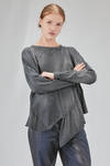 long and asymmetric t-shirt in cotton jersey - HIGH 