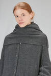 wide neck warmer cape style in stretch merinos wool, yack, polyamide and elastan knit - ISABEL BENENATO 