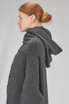 wide neck warmer cape style in stretch merinos wool, yack, polyamide and elastan knit - ISABEL BENENATO 