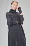 long and wide tunic sweater in gauzed mohair and silk knit - ISABEL BENENATO 