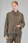 hip-lenght jacket in linen and cotton canvas - YUTA MATSUOKA 