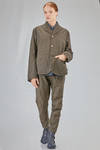 hip-lenght jacket in linen and cotton canvas - YUTA MATSUOKA 