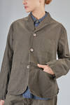 hip-lenght jacket in linen and cotton canvas - YUTA MATSUOKA 