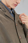 hip-lenght jacket in linen and cotton canvas - YUTA MATSUOKA 