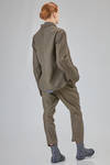 hip-lenght jacket in linen and cotton canvas - YUTA MATSUOKA 