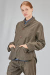 hip-lenght jacket in linen and cotton canvas - YUTA MATSUOKA 