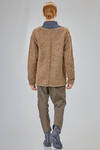 hip-lenght cardigan, wide, in melange wool boutonné knit - YUTA MATSUOKA 